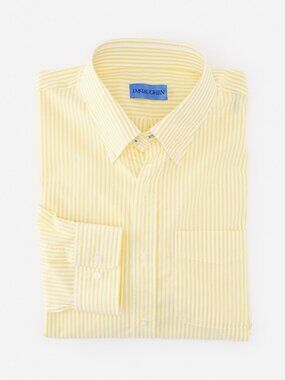J McLaughlin Belvedere Cotton Shirt in Bengal Stripe NEW